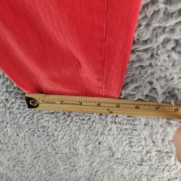 Liverpool Jeans Womens 10/30 Red Hugger Ankle Denim - Picture 8 of 10